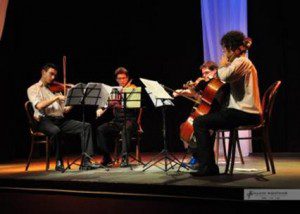 Cuarteto Wolf, integrado por Franco Locardi, Mario Roldós en violines, Rodrigo Añón en viola y José Romero Ottonello en Cello